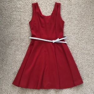 Red cocktail dress